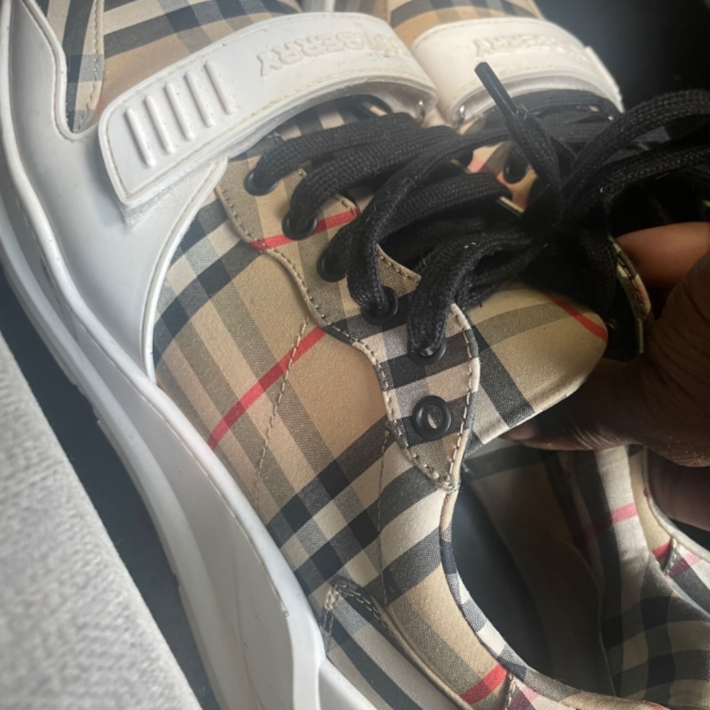 Burberry vintage check sneakers - Picture 3 of 5